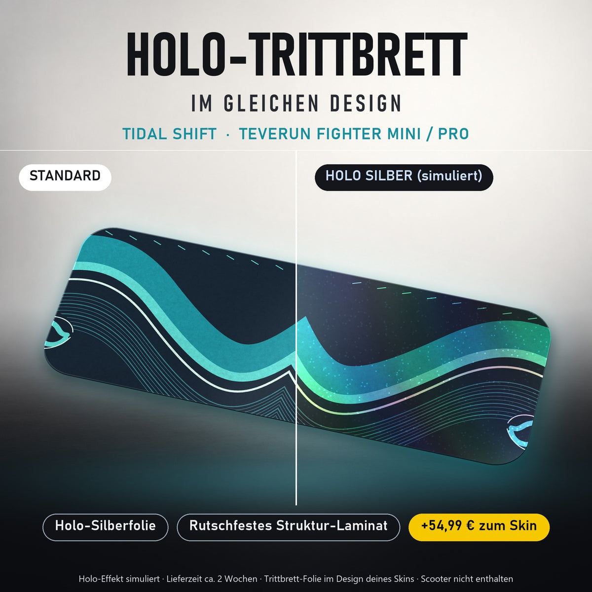 Holo-Trittbrett im gleichen Design – TIDAL SHIFT für TEVERUN FIGHTER MINI / PRO, Holo-Effekt simuliert (+54,99 €)