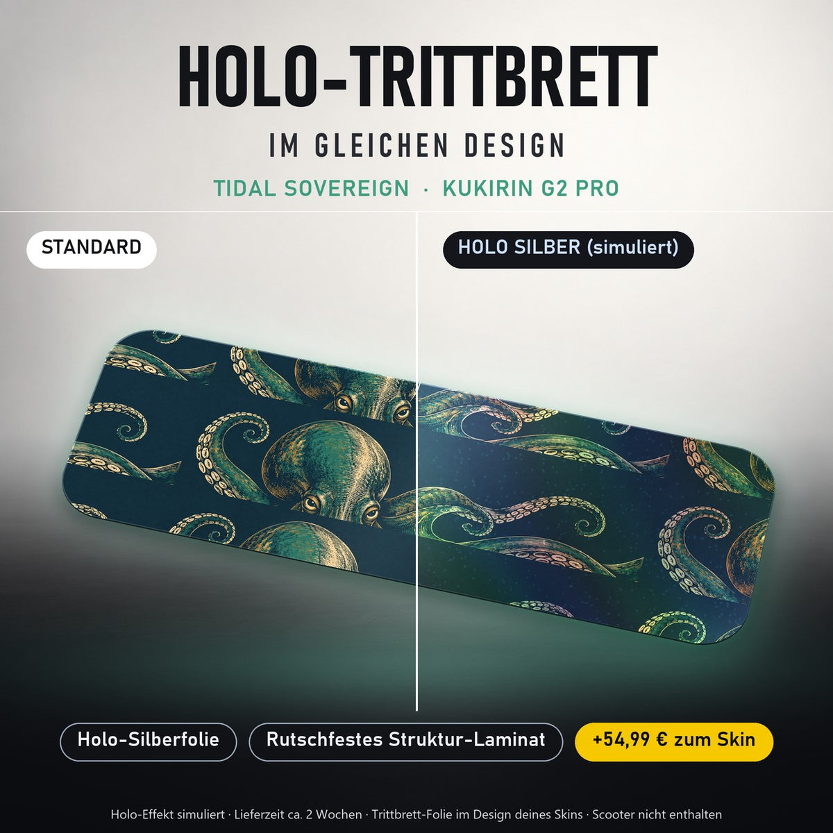 Holo-Trittbrett im gleichen Design – TIDAL SOVEREIGN für KUKIRIN G2 PRO, Holo-Effekt simuliert (+54,99 €)