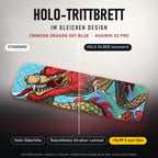 Holo-Trittbrett im gleichen Design – CRIMSON DRAGON SKY BLUE für KUKIRIN G2 PRO, Holo-Effekt simuliert (+54,99 €)