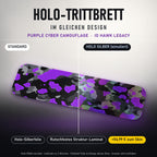 Holo-Trittbrett im gleichen Design – PURPLE CYBER CAMOUFLAGE für IO HAWK LEGACY, Holo-Effekt simuliert (+54,99 €)