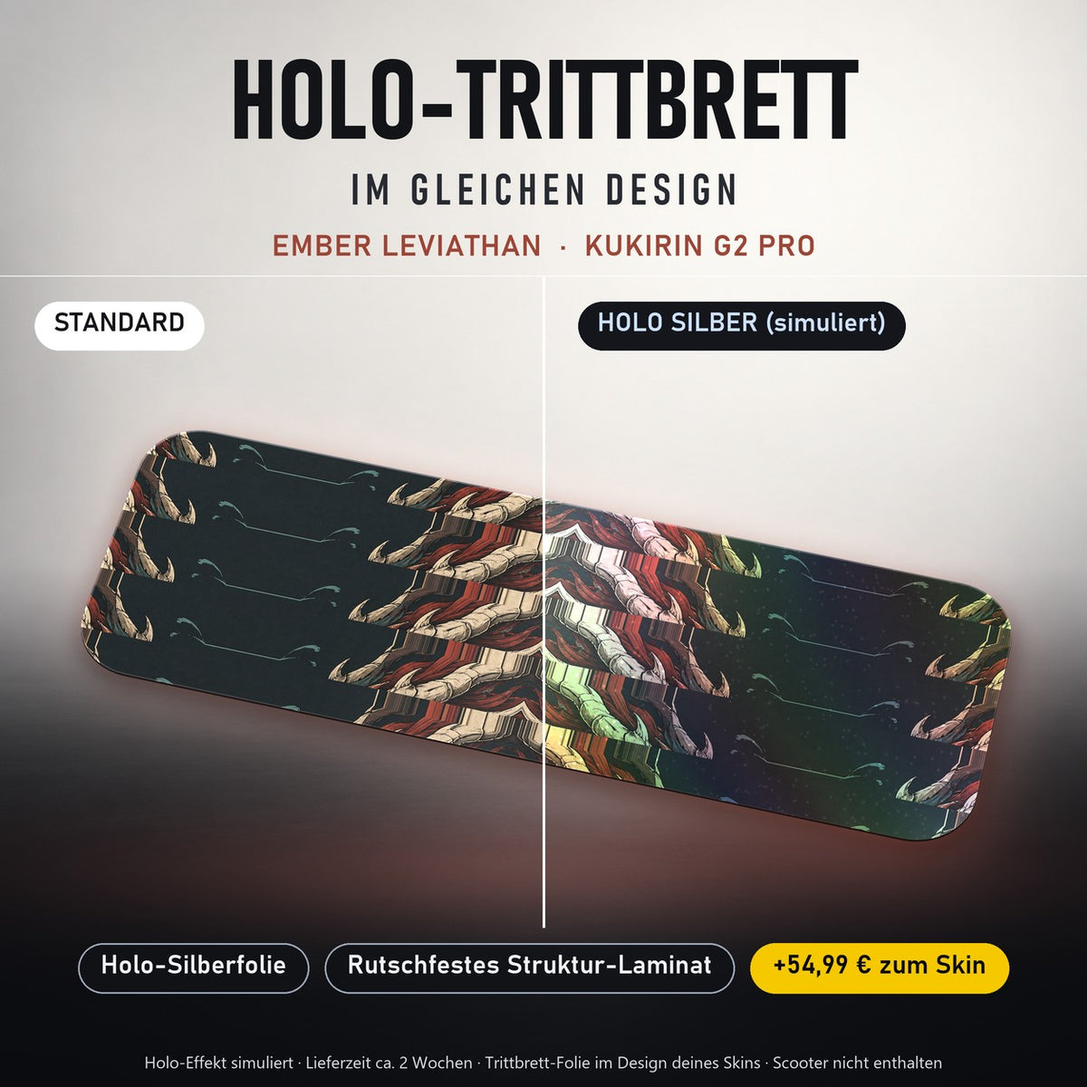 Holo-Trittbrett im gleichen Design – EMBER LEVIATHAN für KUKIRIN G2 PRO, Holo-Effekt simuliert (+54,99 €)