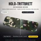 Holo-Trittbrett im gleichen Design – GREEN CYBER CAMOUFLAGE für XIAOMI ELECTRIC SCOOTER 4 PRO (2ND GEN), Holo-Effekt simuliert (+54,99 €)