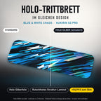 Holo-Trittbrett im gleichen Design – BLUE & WHITE CHAOS für KUKIRIN G2 PRO, Holo-Effekt simuliert (+54,99 €)