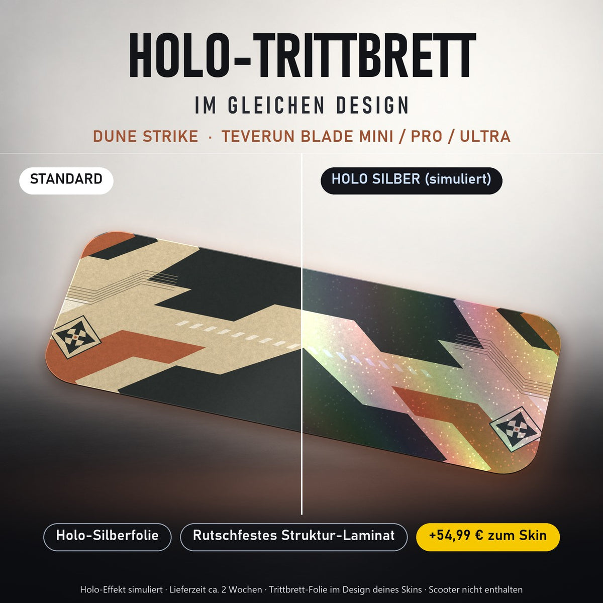 Holo-Trittbrett im gleichen Design – DUNE STRIKE für TEVERUN BLADE MINI / PRO / ULTRA, Holo-Effekt simuliert (+54,99 €)