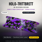 Holo-Trittbrett im gleichen Design – PURPLE CYBER CAMOUFLAGE für SEGWAY ZT3 MAX, Holo-Effekt simuliert (+54,99 €)