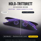 Holo-Trittbrett im gleichen Design – VIOLET GRID für SEGWAY NINEBOT F3 / F3 PRO, Holo-Effekt simuliert (+54,99 €)