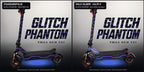 GLITCH PHANTOM am VMAX NEW VX4: Standardfolie und Holo Silber im Vergleich. Holo-Effekt simuliert, Scooter nicht enthalten.