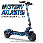 IO HAWK Elite X 1.0 / 2.0 MYSTERY ATLANTIS. Reifenaufkleber separat erhältlich.