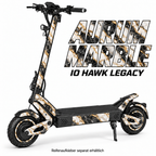IO HAWK LEGACY SKIN | AURUM MARBLE – Designvisualisierung; Scooter nicht enthalten. Reifenaufkleber separat erhältlich.