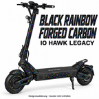 IO HAWK Legacy BLACK RAINBOW FORGED CARBON. Reifenaufkleber separat erhältlich.