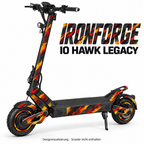 IO HAWK Legacy – Designbeispiel IRONFORGE. Reifenaufkleber separat erhältlich.