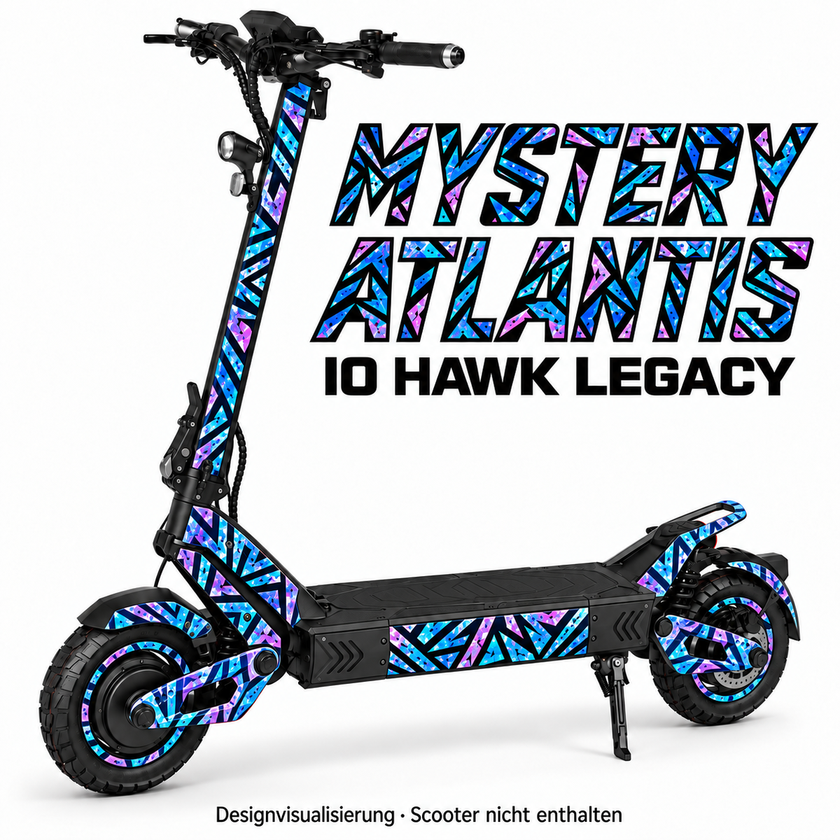 IO HAWK Legacy MYSTERY ATLANTIS. Reifenaufkleber separat erhältlich.