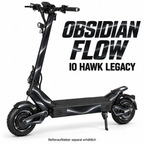IO HAWK LEGACY SKIN | OBSIDIAN FLOW – Designvisualisierung; Scooter nicht enthalten. Reifenaufkleber separat erhältlich.