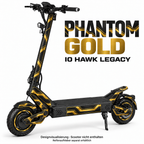 IO HAWK LEGACY SKIN | PHANTOM GOLD – Designvisualisierung; Scooter nicht enthalten. Reifenaufkleber separat erhältlich.