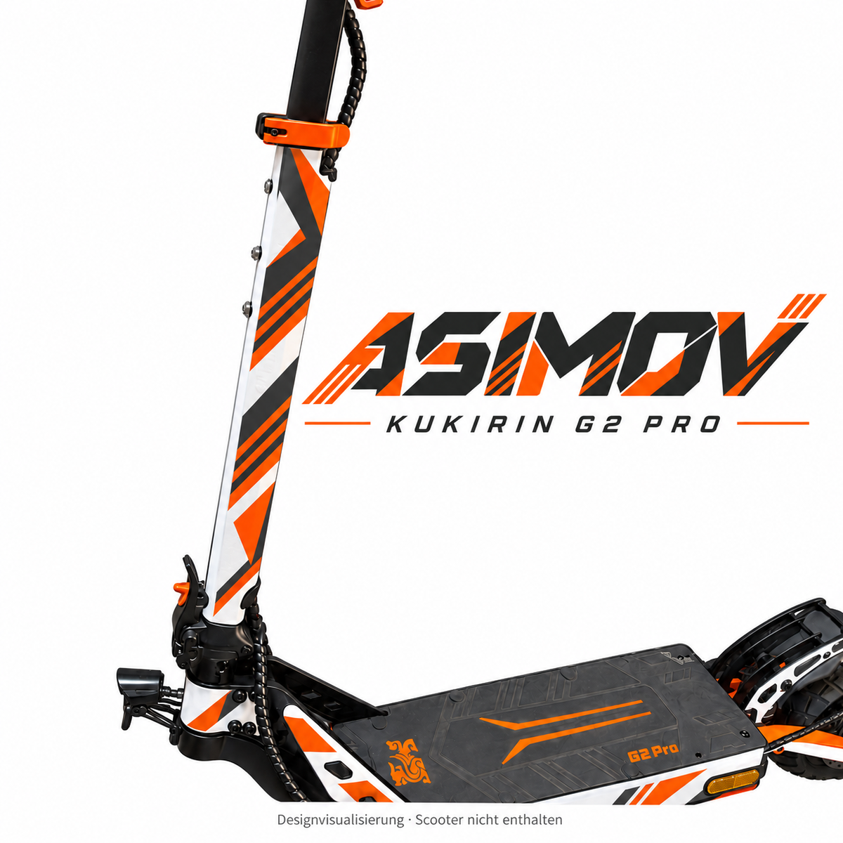 Kukirin G2 Pro ASIMOV Skin – Lenkstange und Front