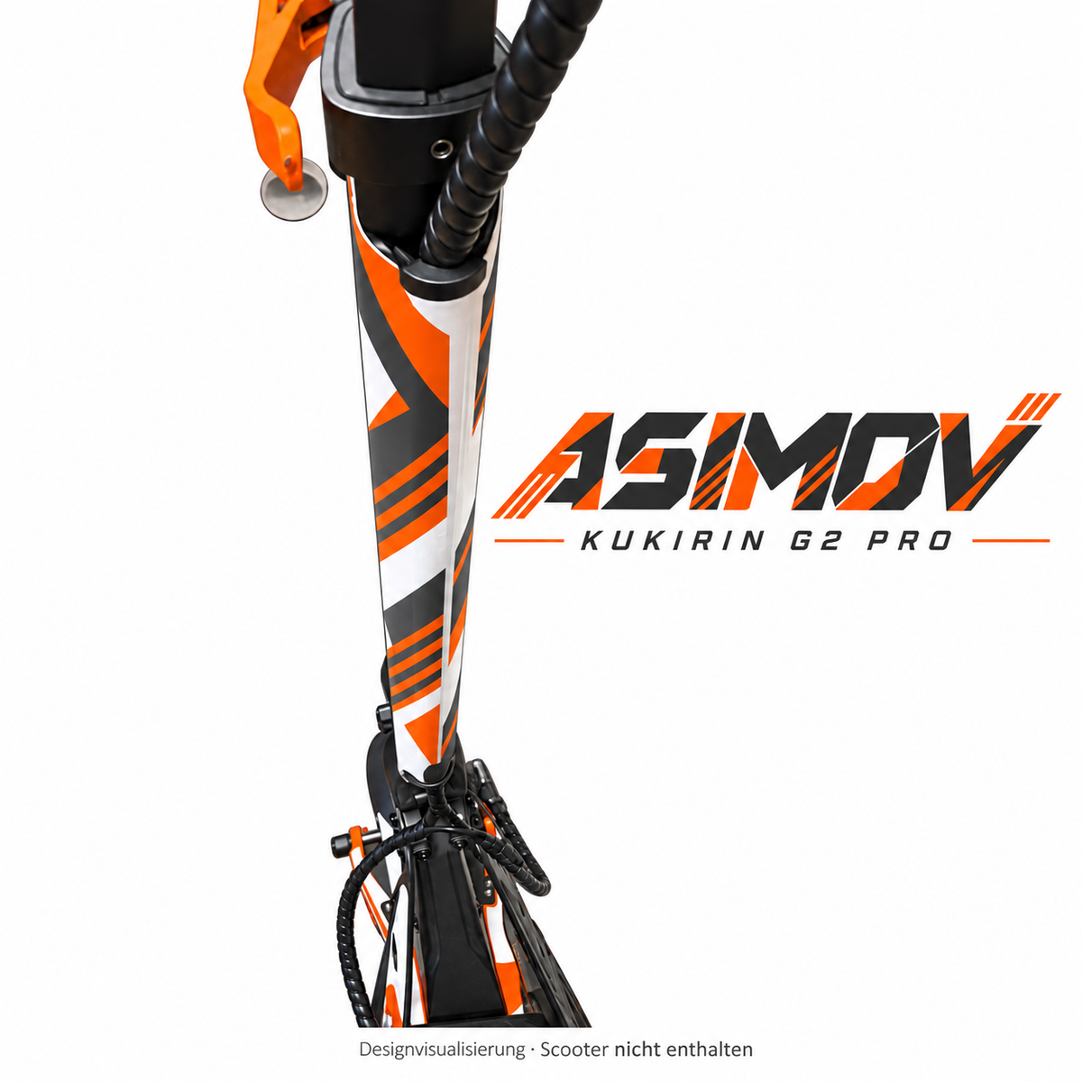 Kukirin G2 Pro ASIMOV Skin – Lenkstange von hinten