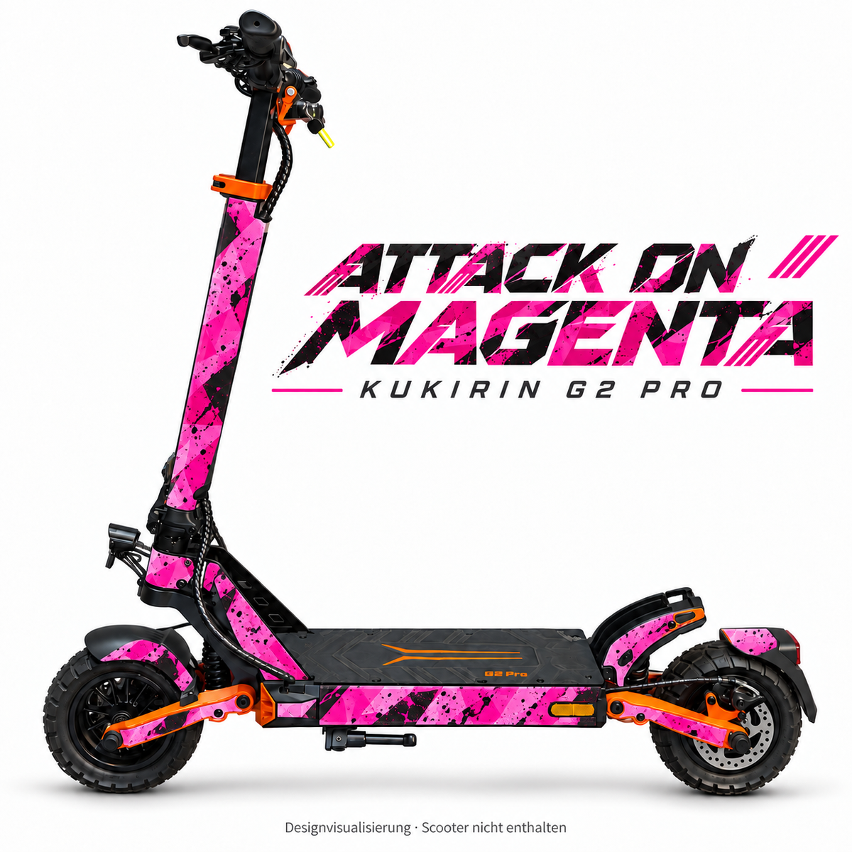 Kukirin G2 Pro Skin – ATTACK ON MAGENTA