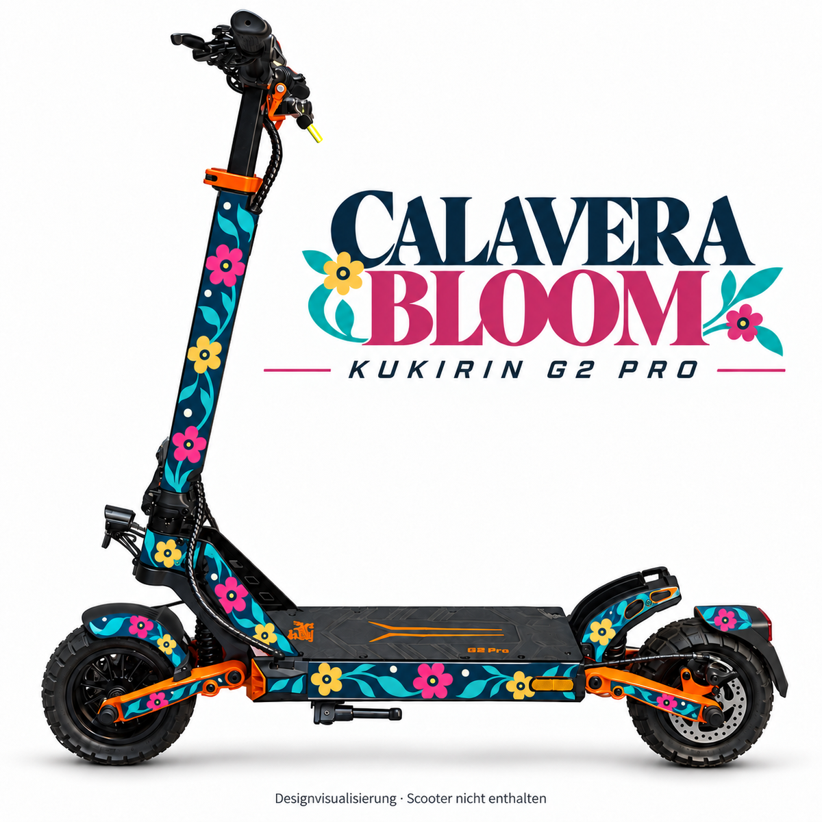 Kukirin G2 Pro Skin – CALAVERA BLOOM