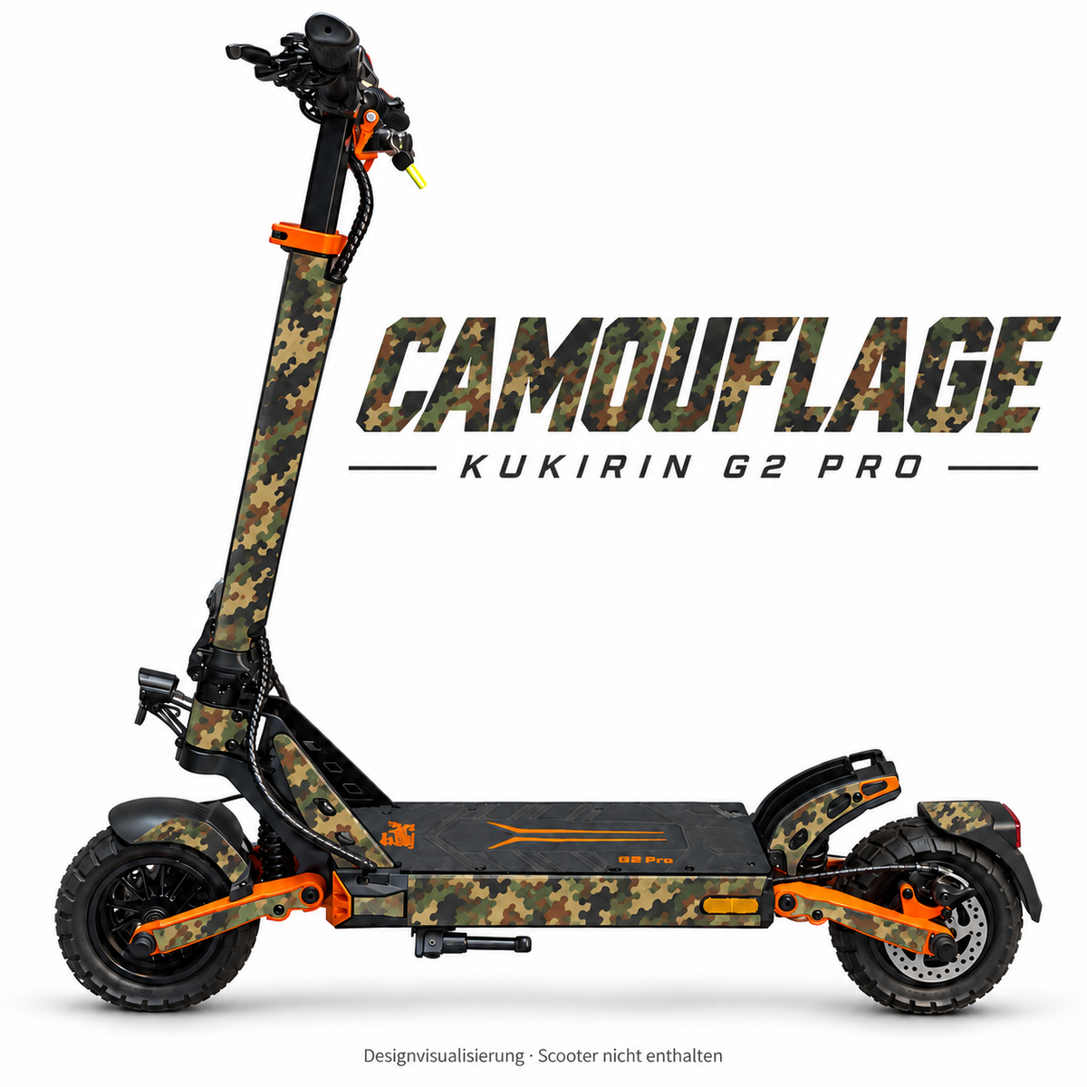 Kukirin G2 Pro Skin – CAMOUFLAGE FLECKTARN