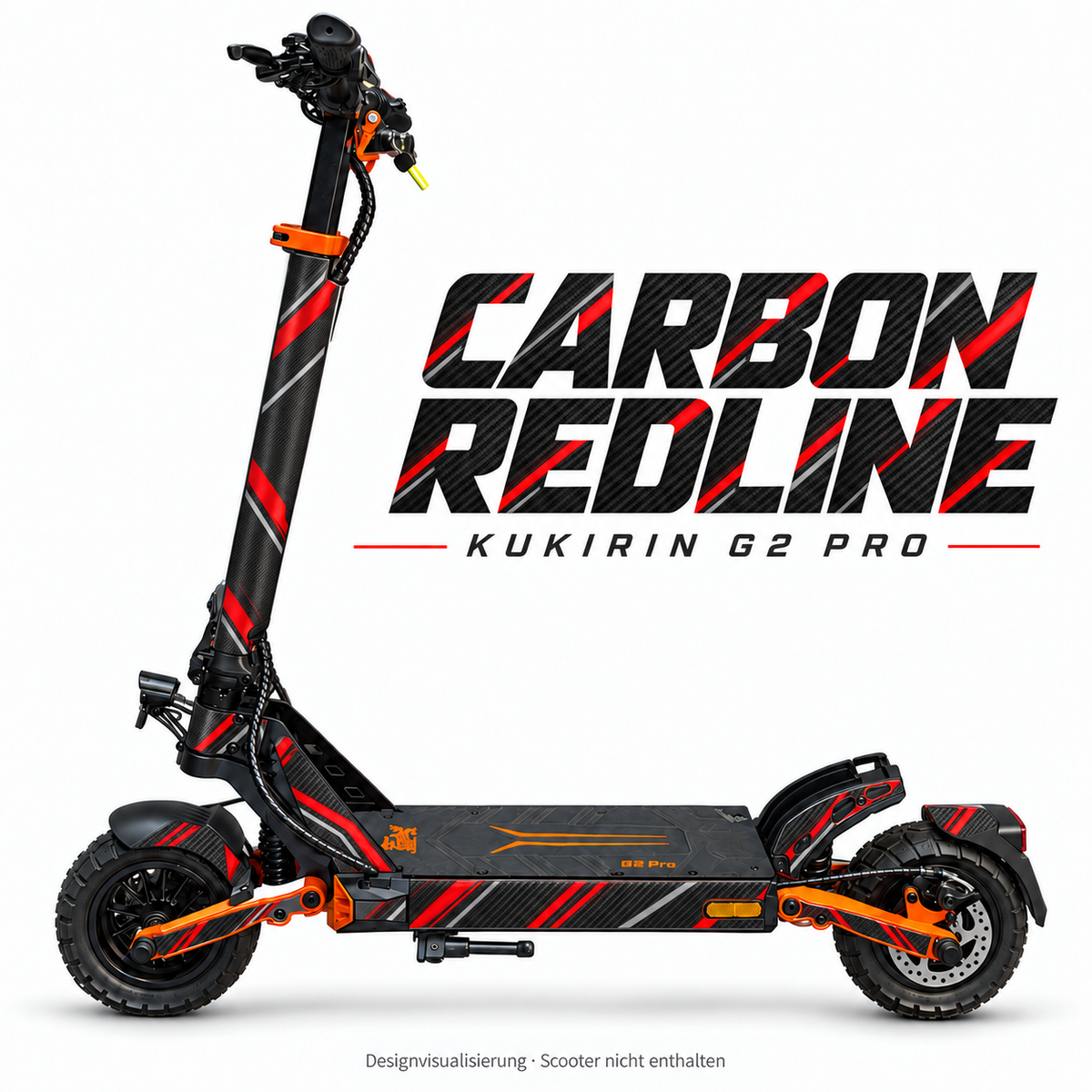 Kukirin G2 Pro Skin – CARBON REDLINE