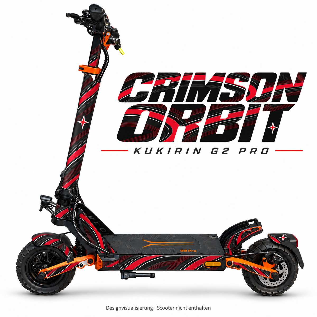 Kukirin G2 Pro Skin – CRIMSON ORBIT