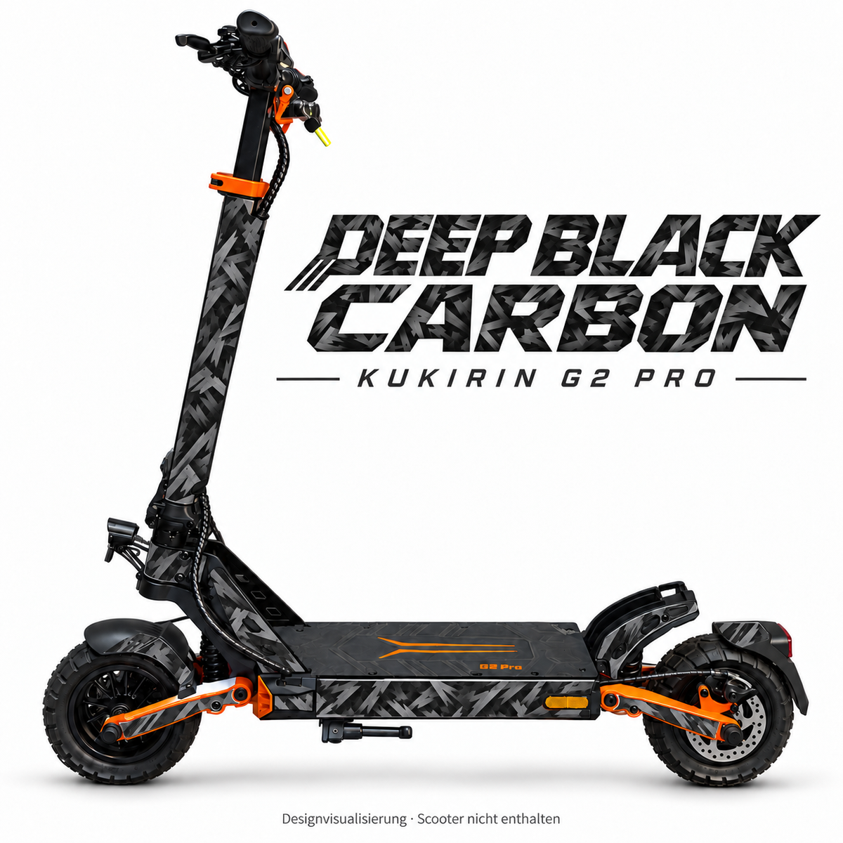 Kukirin G2 Pro Skin – DEEP BLACK CARBON