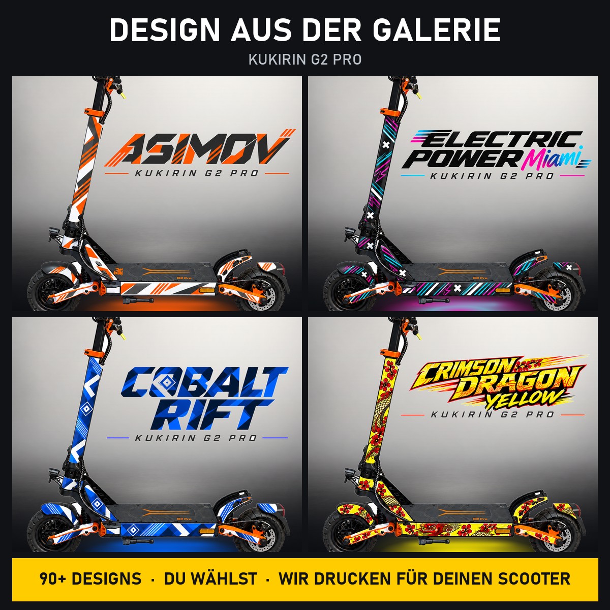 Kukirin G2 Pro Skin – Design aus der Galerie, Beispiel-Designs