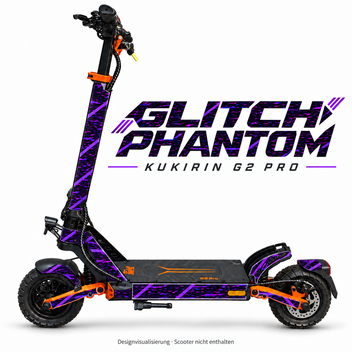 Kukirin G2 Pro Skin – GLITCH PHANTOM