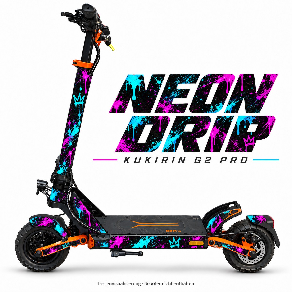 Kukirin G2 Pro Skin – NEON DRIP