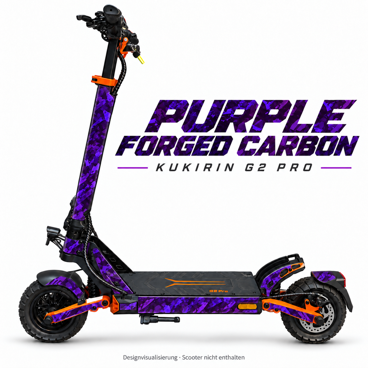 Kukirin G2 Pro Skin – PURPLE FORGED CARBON