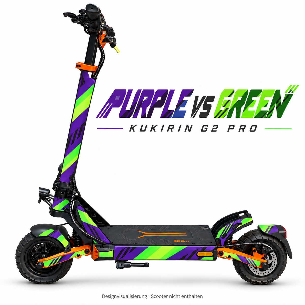 Kukirin G2 Pro Skin – PURPLE VS GREEN