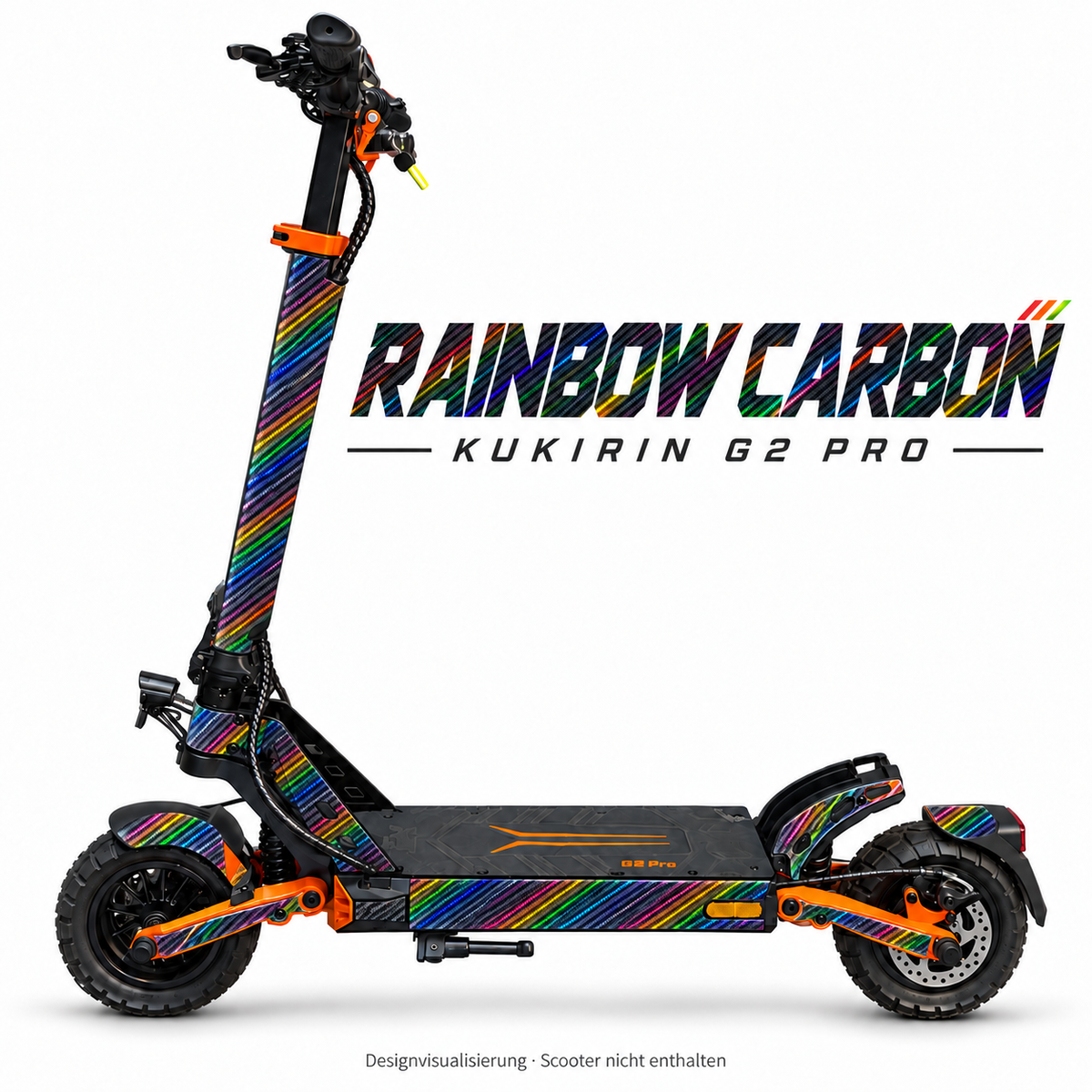 Kukirin G2 Pro Skin – RAINBOW CARBON