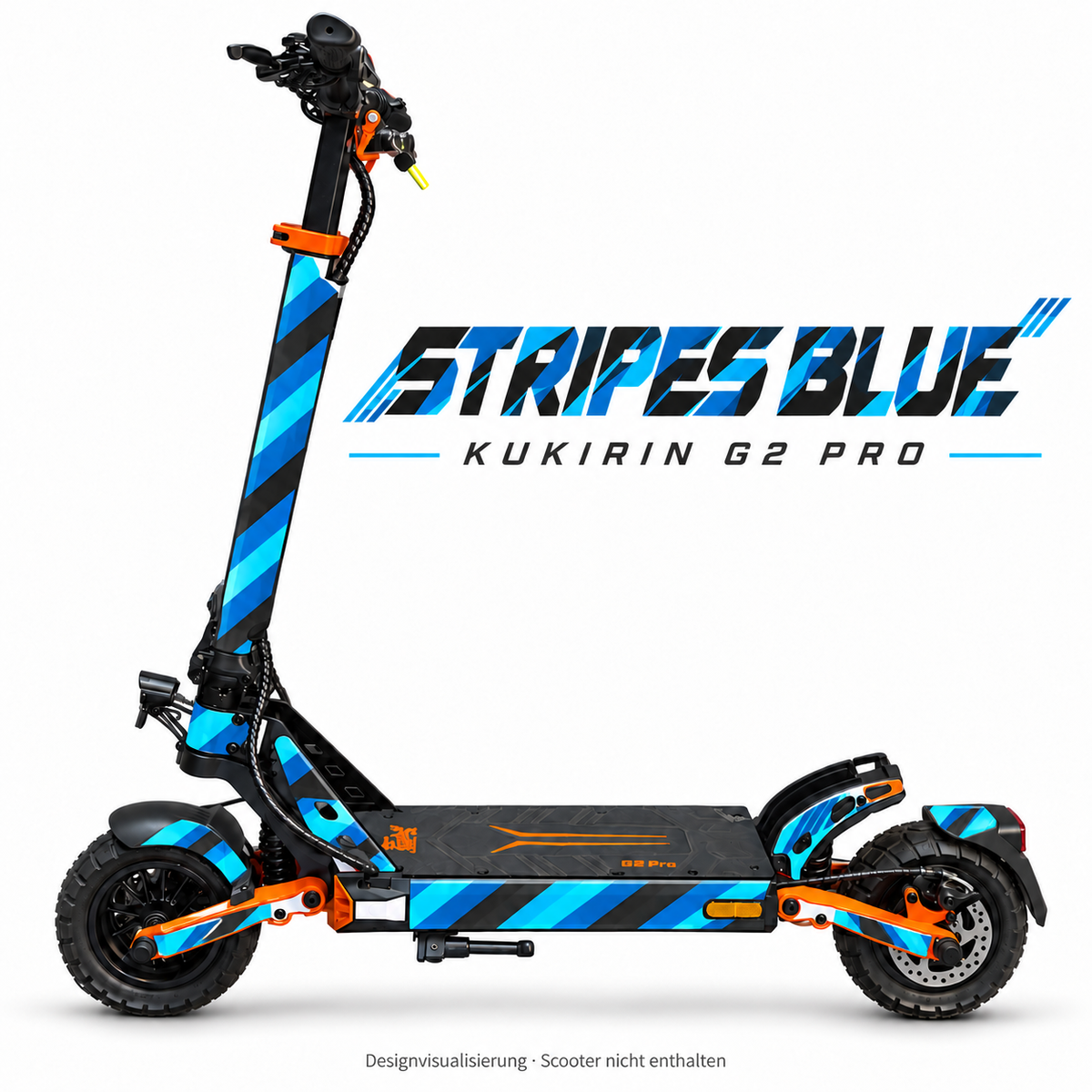 Kukirin G2 Pro Skin – STRIPES BLUE