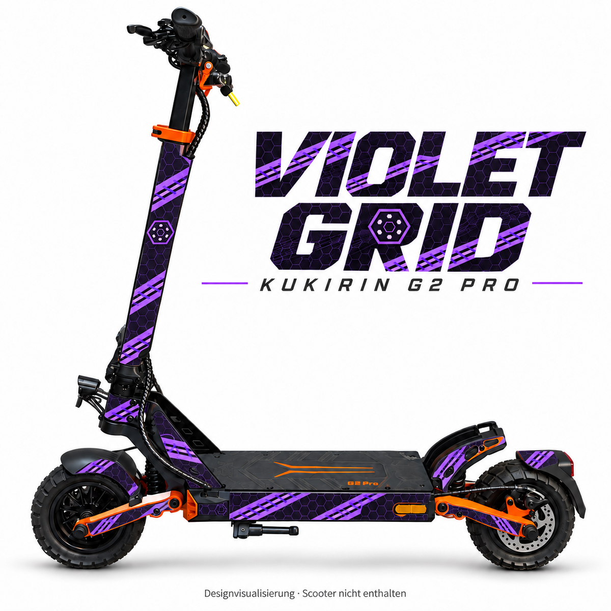 Kukirin G2 Pro Skin – VIOLET GRID
