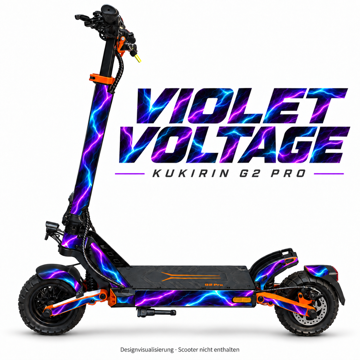 Kukirin G2 Pro Skin – VIOLET VOLTAGE