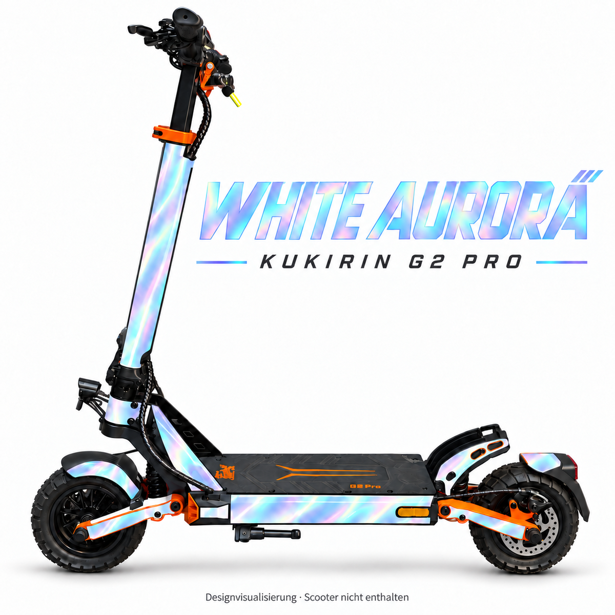 Kukirin G2 Pro Skin – WHITE AURORA