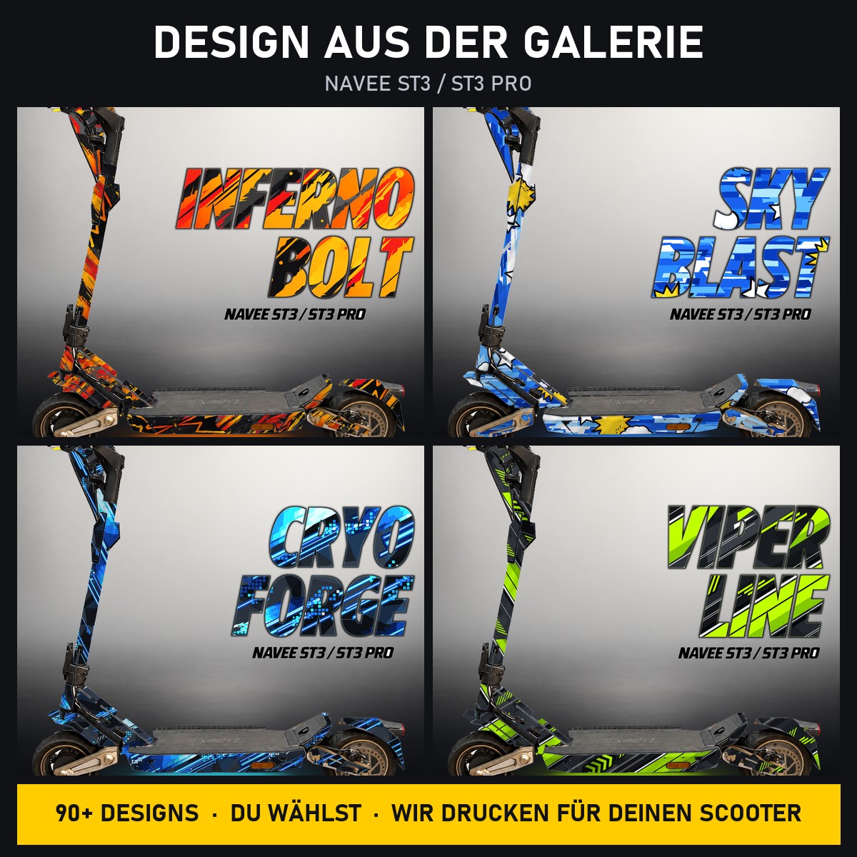 NAVEE ST3 Skin – Design aus der Galerie, Beispiel-Designs