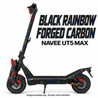 NAVEE UT5 Max BLACK RAINBOW FORGED CARBON. Reifenaufkleber separat erhältlich.