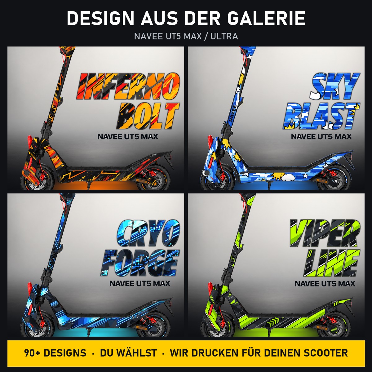 NAVEE UT5 Max Skin – Design aus der Galerie, Beispiel-Designs