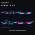 Pulse Drive – Motivübersicht in Cyan, Magenta und Anthrazit. Zuschnitt je Scooter-Modell.