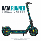 SEGWAY MAX G30 SKIN | DATA RUNNER – Designvisualisierung; Scooter nicht enthalten. Reifenaufkleber separat erhältlich.
