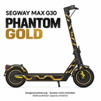 SEGWAY MAX G30 SKIN | PHANTOM GOLD – Designvisualisierung; Scooter nicht enthalten. Reifenaufkleber separat erhältlich.