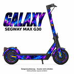 Segway MAX G30 – GALAXY. Designvisualisierung; Reifenaufkleber separat erhältlich.