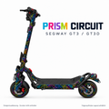 PRISM CIRCUIT Skin am Segway GT3 – Designvisualisierung, Felgenaufkleber separat