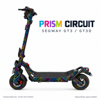 PRISM CIRCUIT Skin am Segway GT3 – Designvisualisierung, Felgenaufkleber separat