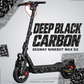 Segway Ninebot MAX G3 Pro Skin – DEEP BLACK CARBON – Designansicht | Escooter Skins