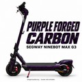 Segway Ninebot MAX G3 Pro Skin – PURPLE FORGED CARBON – Designansicht | Escooter Skins