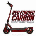 Segway Ninebot MAX G3 Pro Skin – RED FORGED CARBON – Designansicht | Escooter Skins