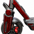 Segway Ninebot MAX G3 Pro Skin – RED FORGED CARBON – Designansicht | Escooter Skins