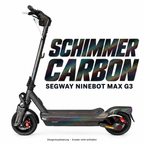 Segway Ninebot MAX G3 Pro Skin – SCHIMMER CARBON – Designansicht | Escooter Skins